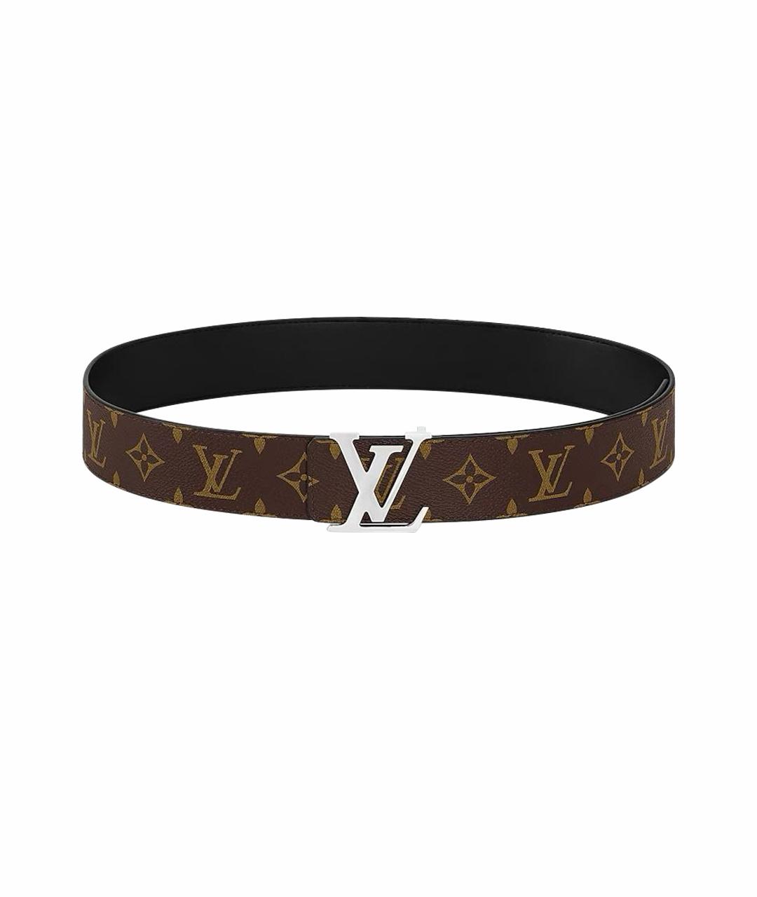 LOUIS VUITTON Коричневый кожаный ремень, фото 1