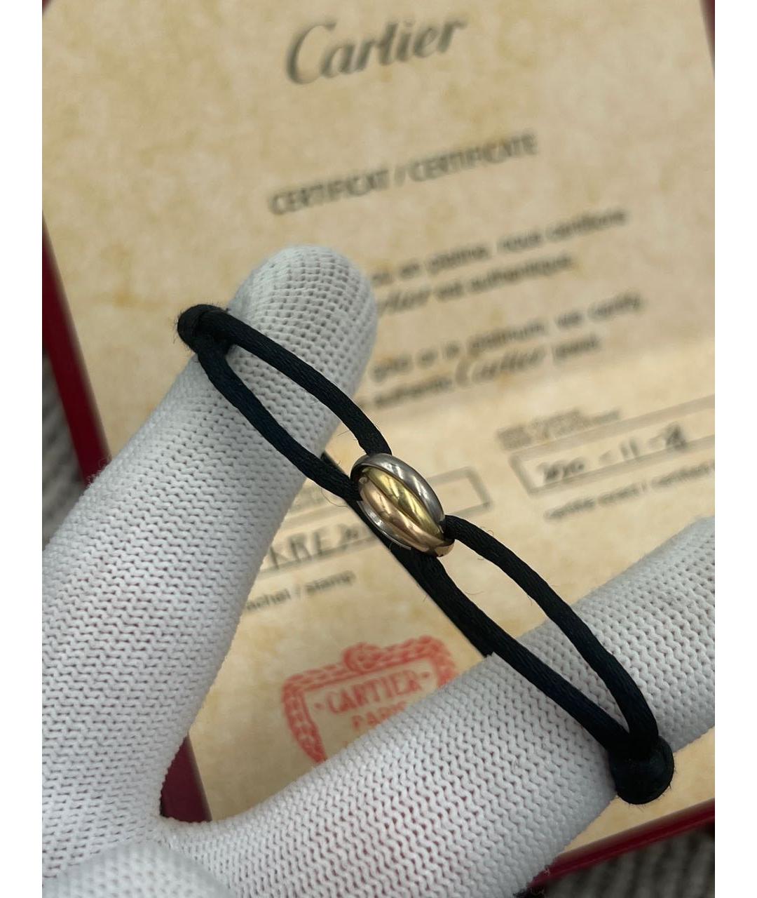 CARTIER Черный браслет из желтого золота, фото 2