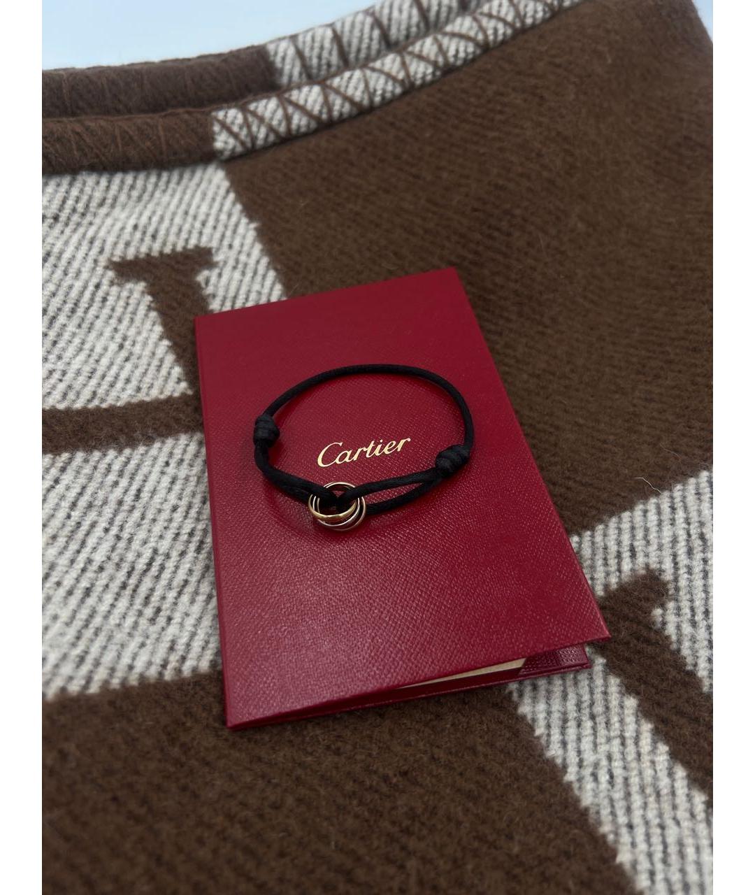 CARTIER Черный браслет из желтого золота, фото 3
