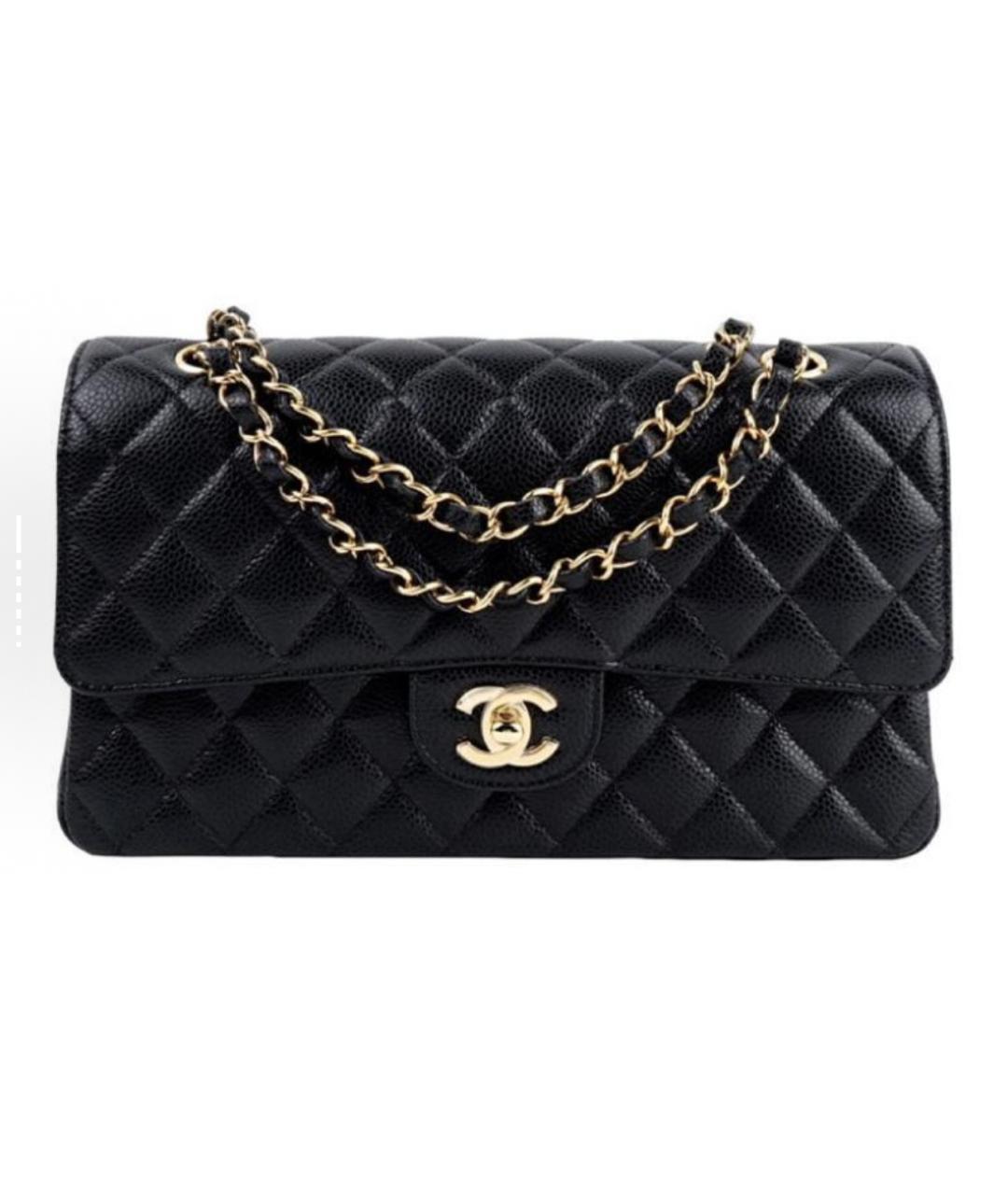 CHANEL Черная кожаная сумка через плечо, фото 3