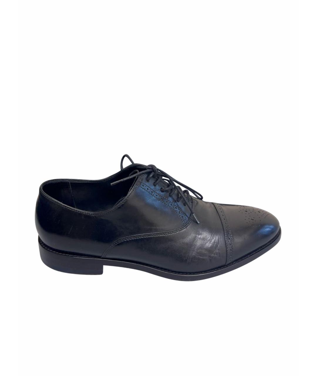 PAUL SMITH Черные кожаные туфли, фото 1