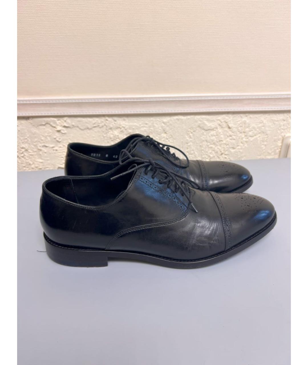 PAUL SMITH Черные кожаные туфли, фото 9