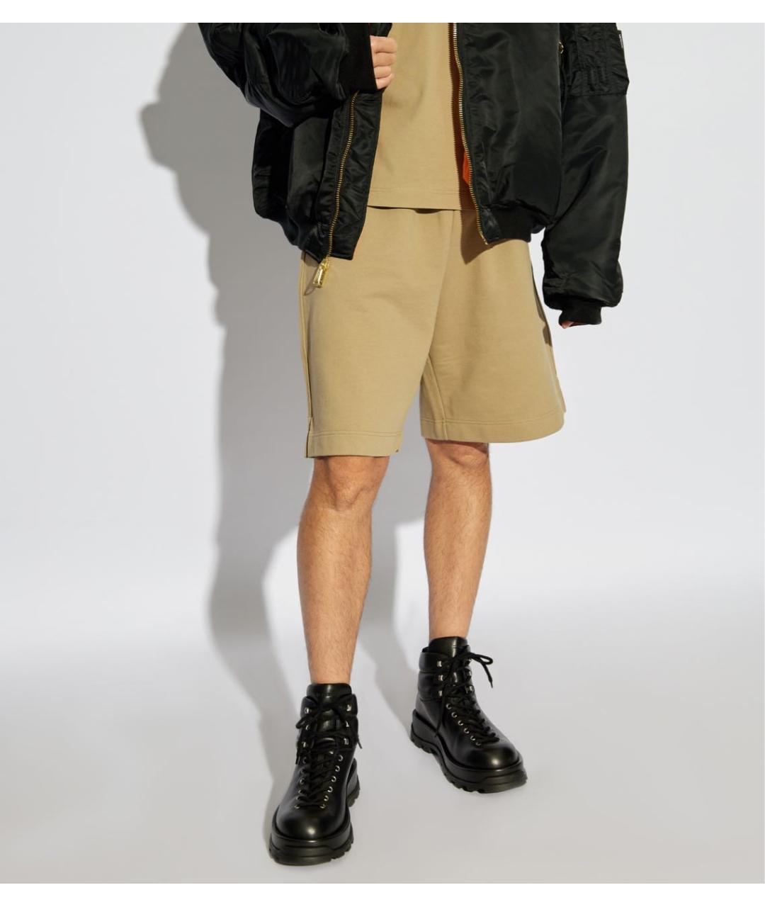 VETEMENTS Бежевые хлопковые шорты, фото 4