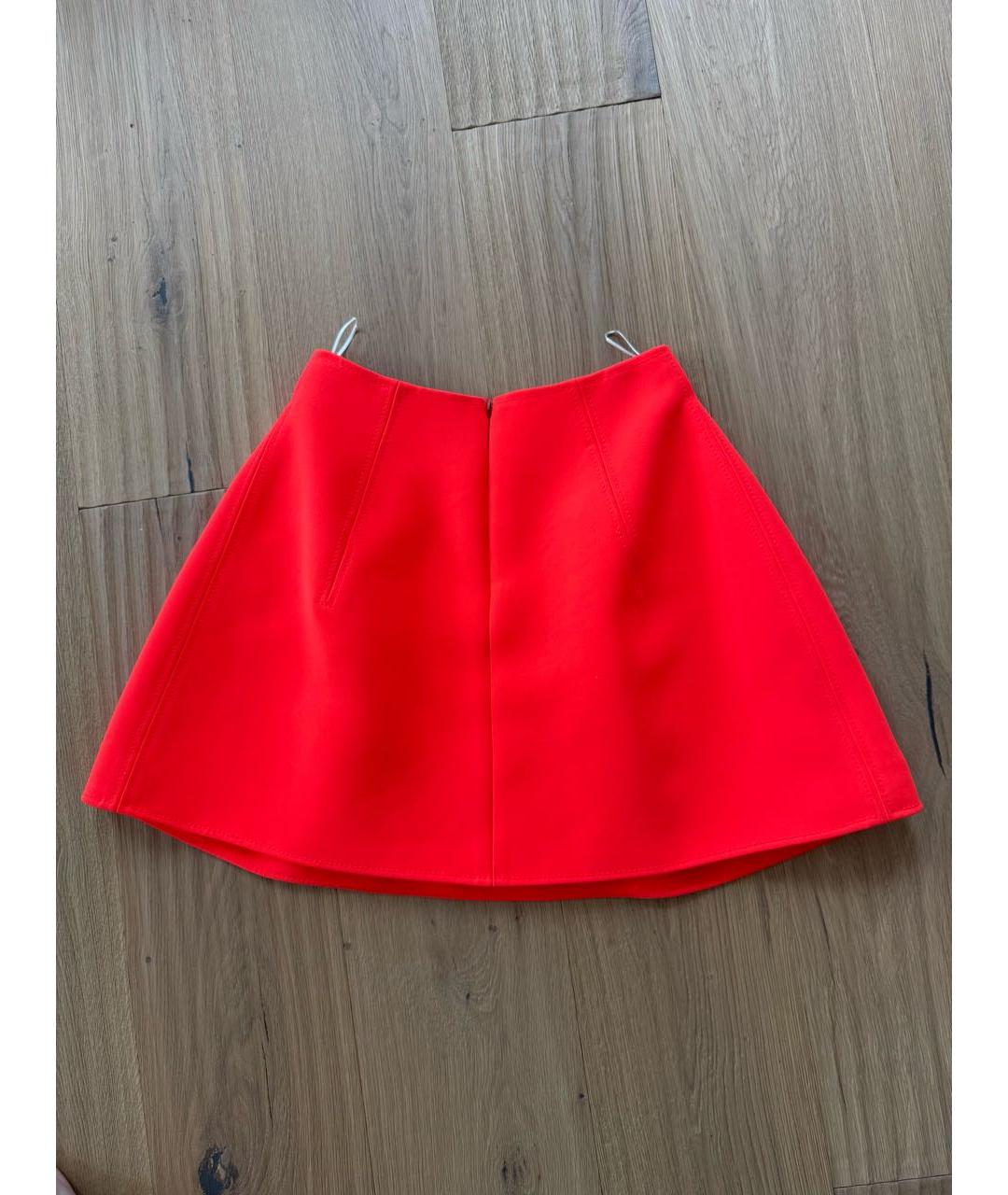 KENZO Коралловая полиэстеровая юбка мини, фото 2