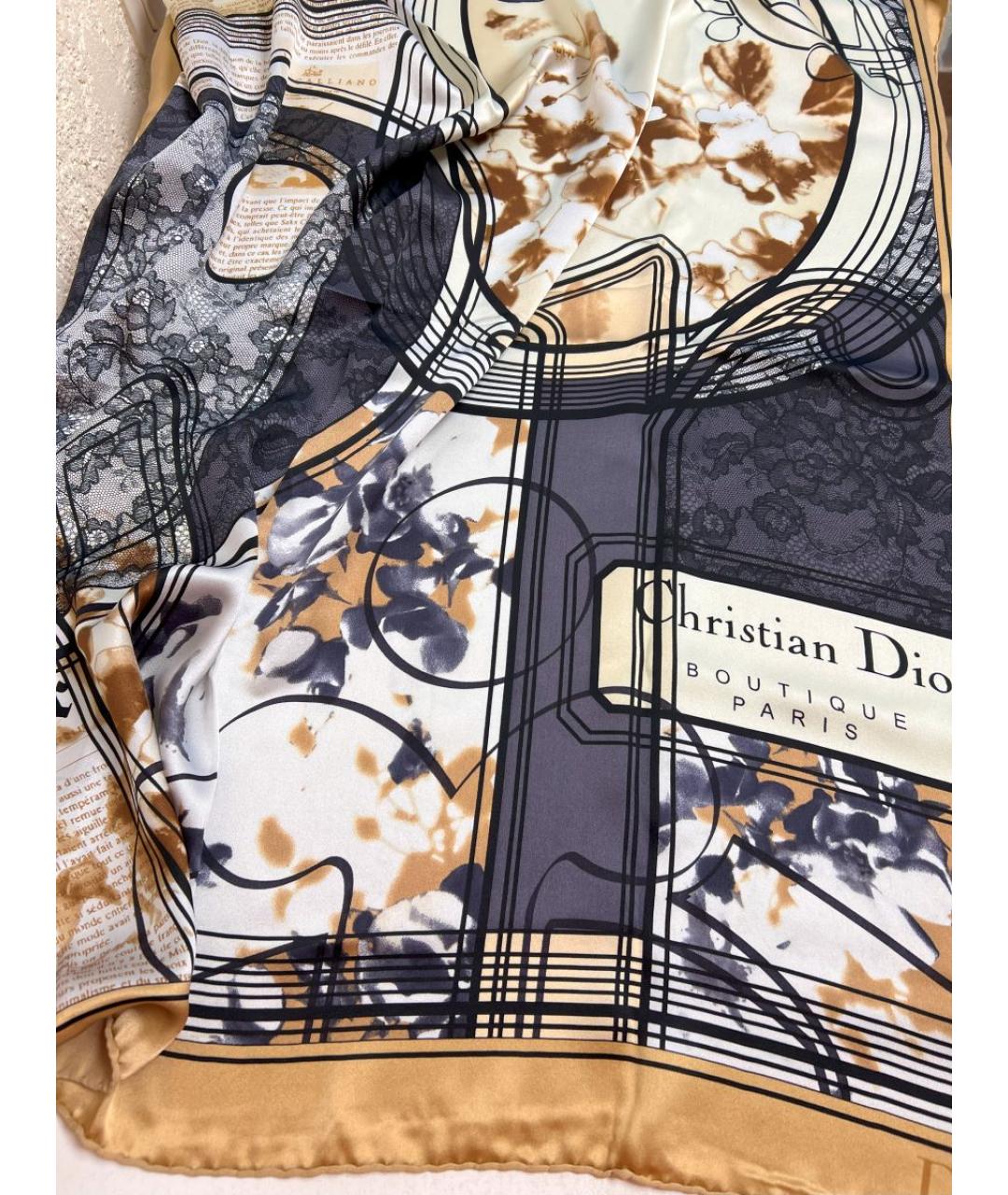 CHRISTIAN DIOR Шелковый платок, фото 2