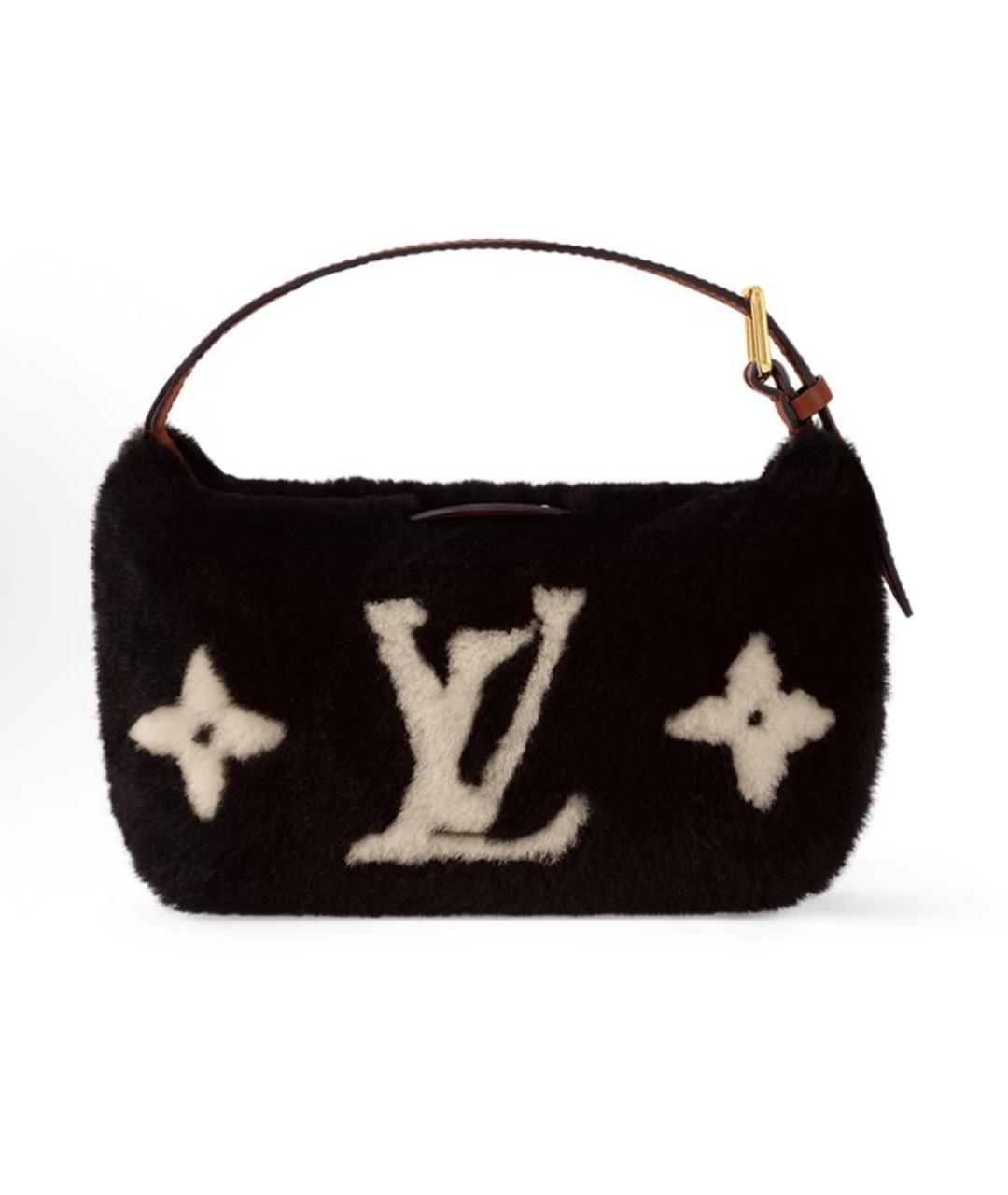 LOUIS VUITTON Черная сумка с короткими ручками, фото 5