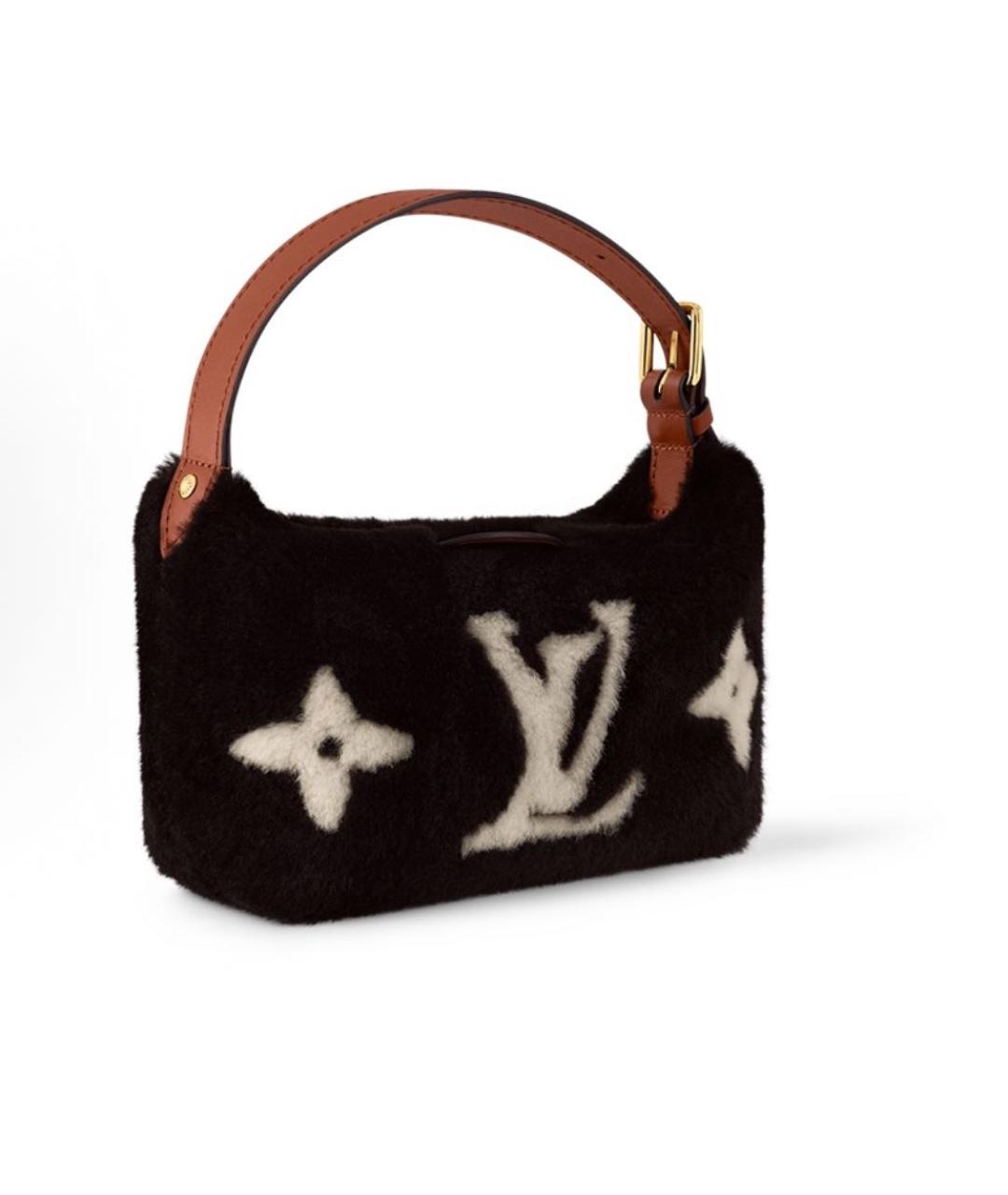 LOUIS VUITTON Черная сумка с короткими ручками, фото 3