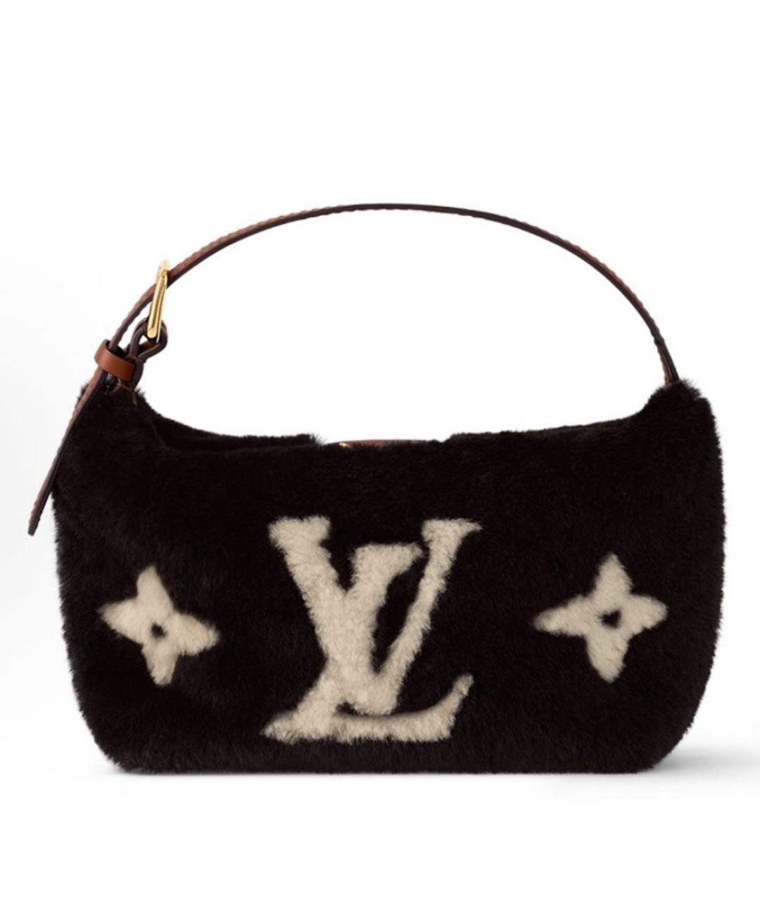LOUIS VUITTON Черная сумка с короткими ручками, фото 2