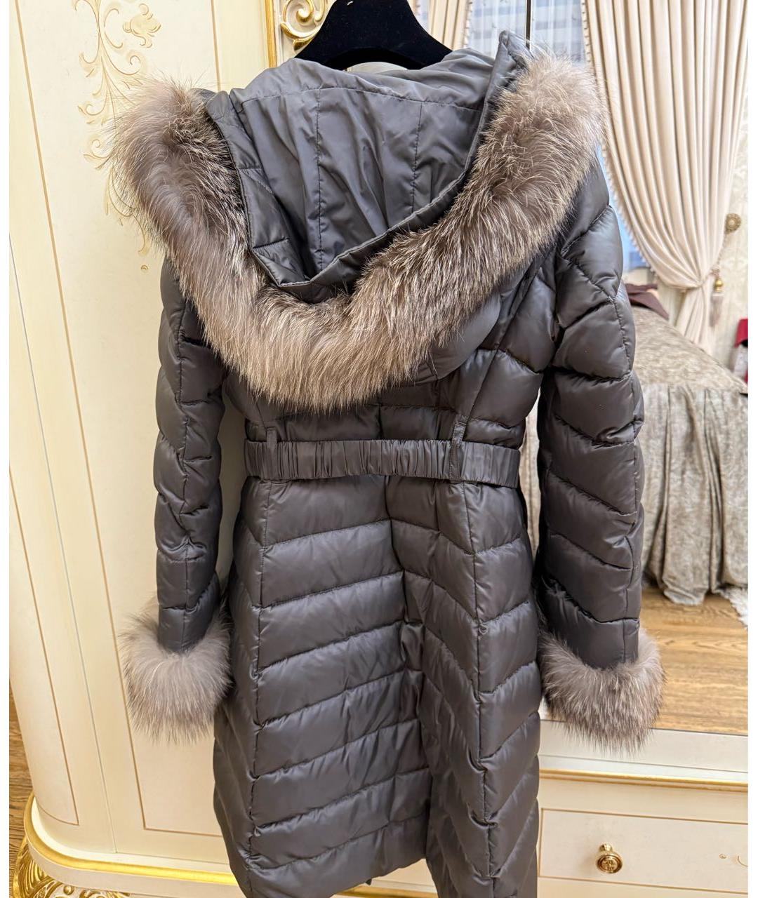 MAX MARA Антрацитовый пуховик, фото 2