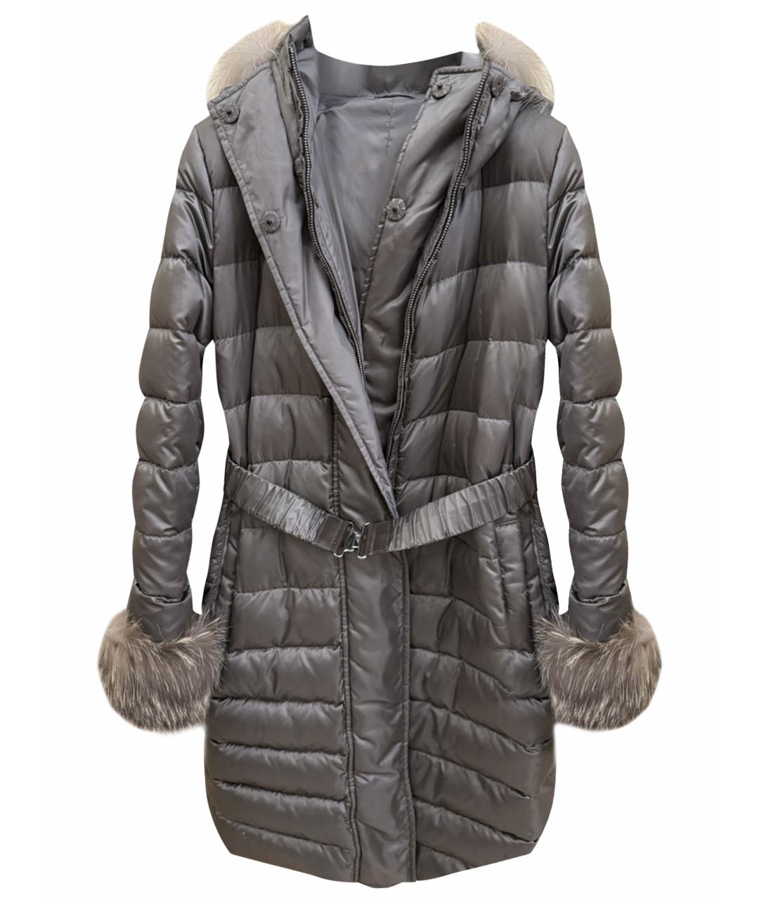 MAX MARA Антрацитовый пуховик, фото 1