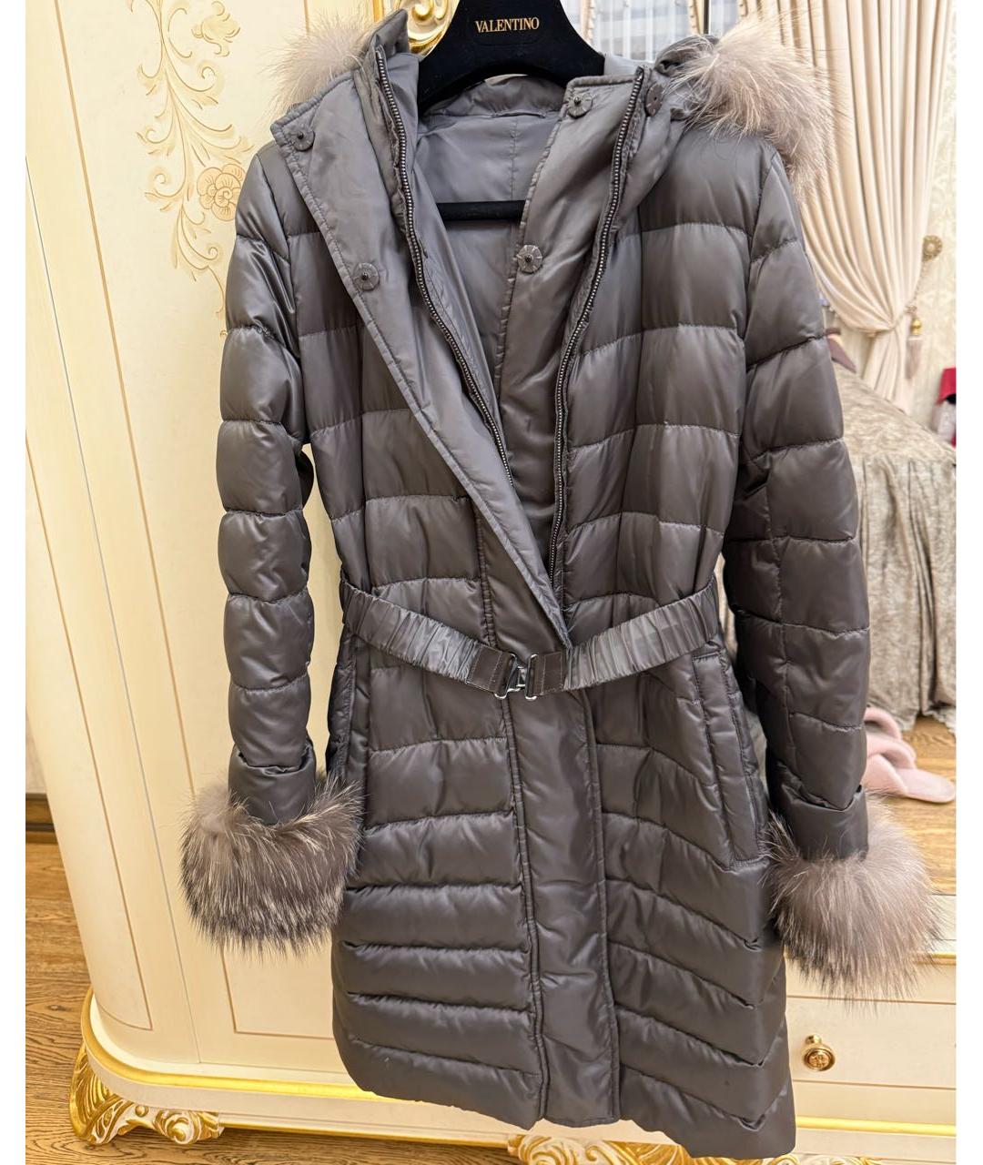 MAX MARA Антрацитовый пуховик, фото 7