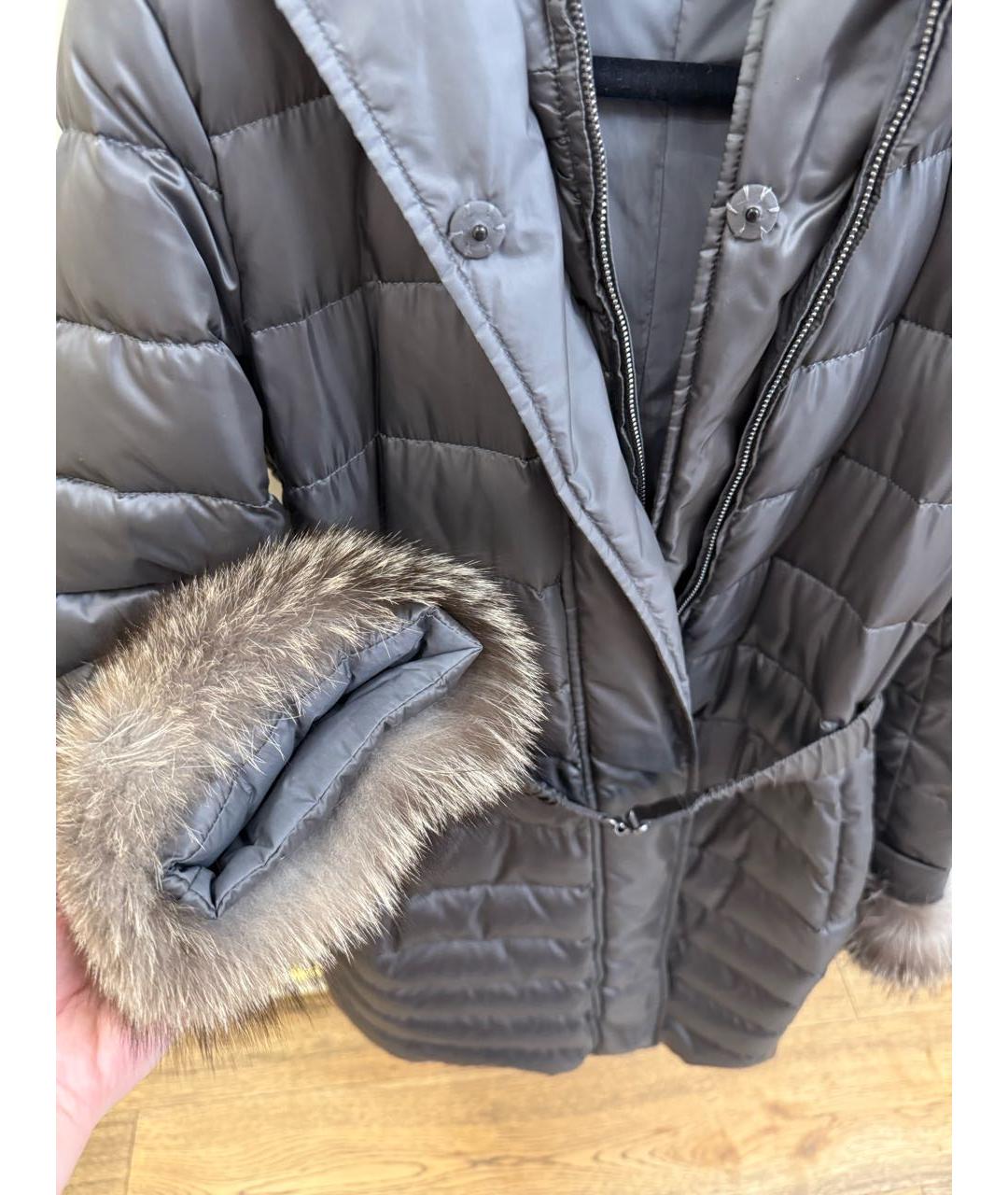 MAX MARA Антрацитовый пуховик, фото 5