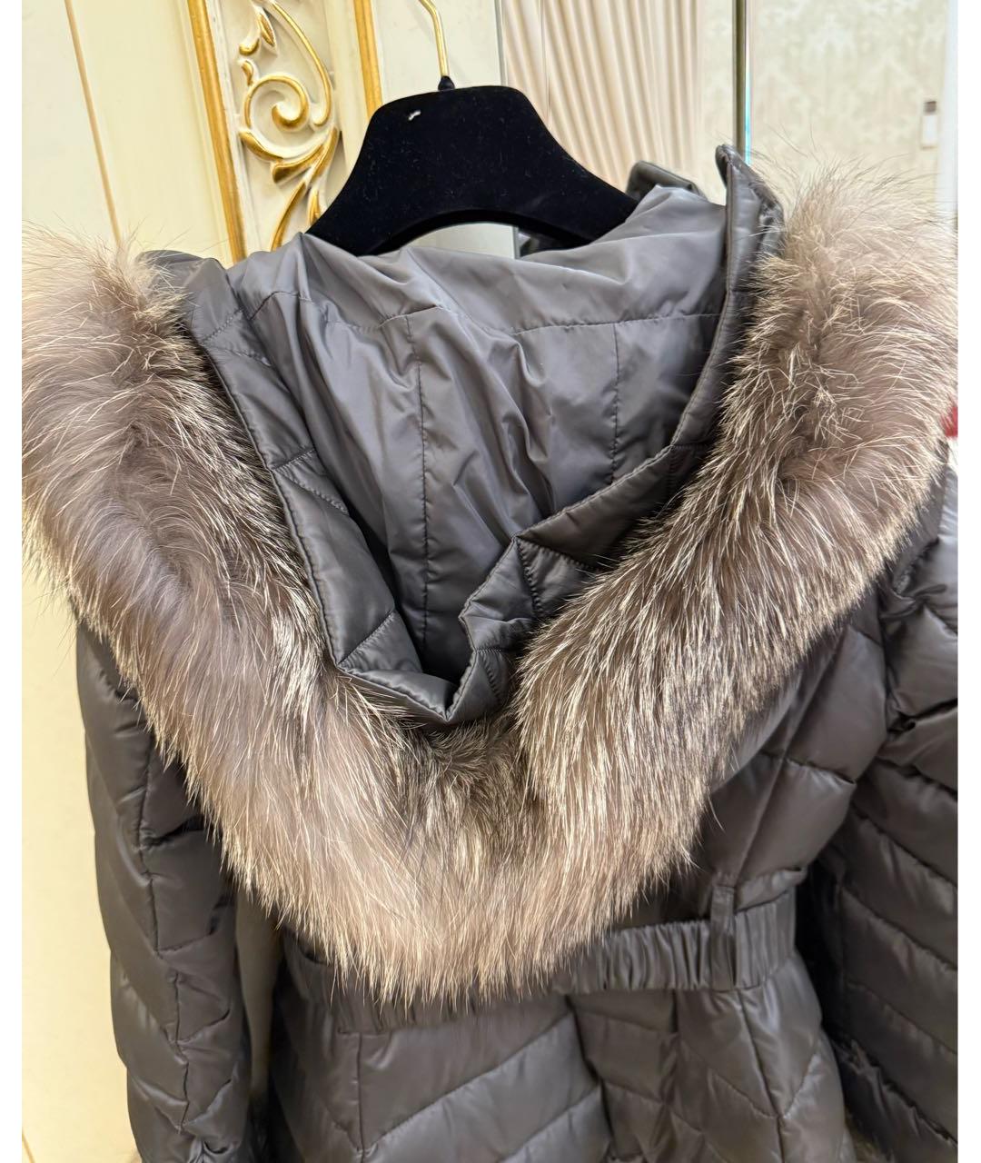 MAX MARA Антрацитовый пуховик, фото 3