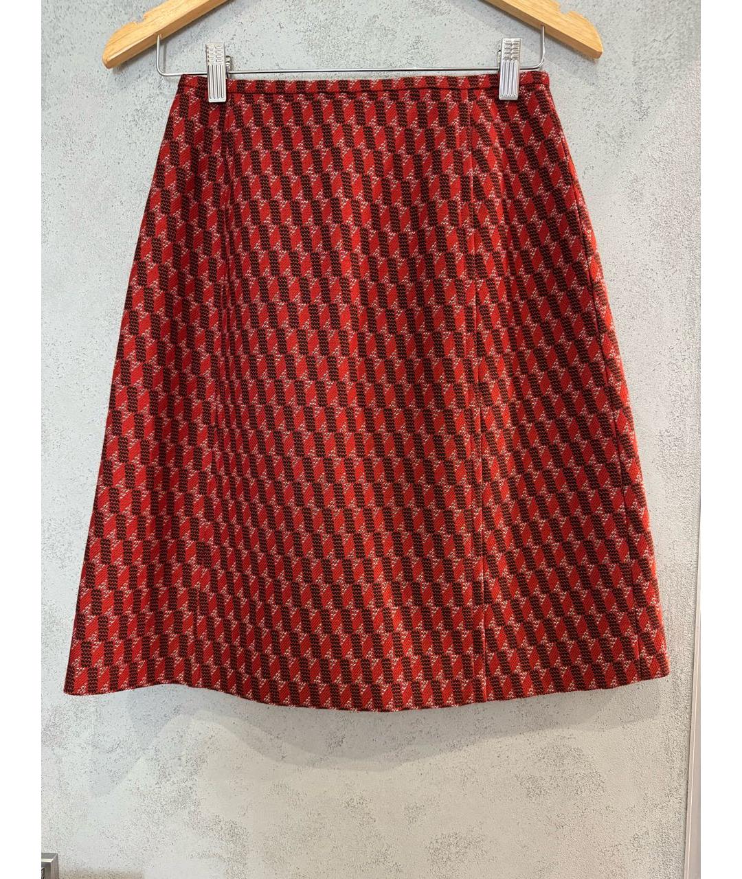 BOTTEGA VENETA Мульти шерстяная юбка миди, фото 2