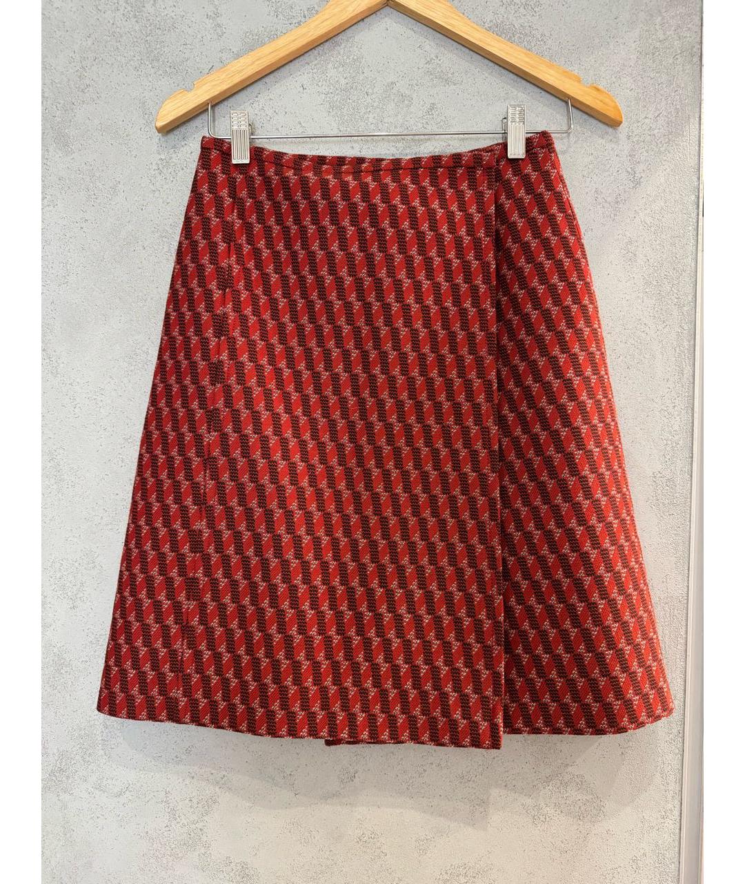 BOTTEGA VENETA Мульти шерстяная юбка миди, фото 6