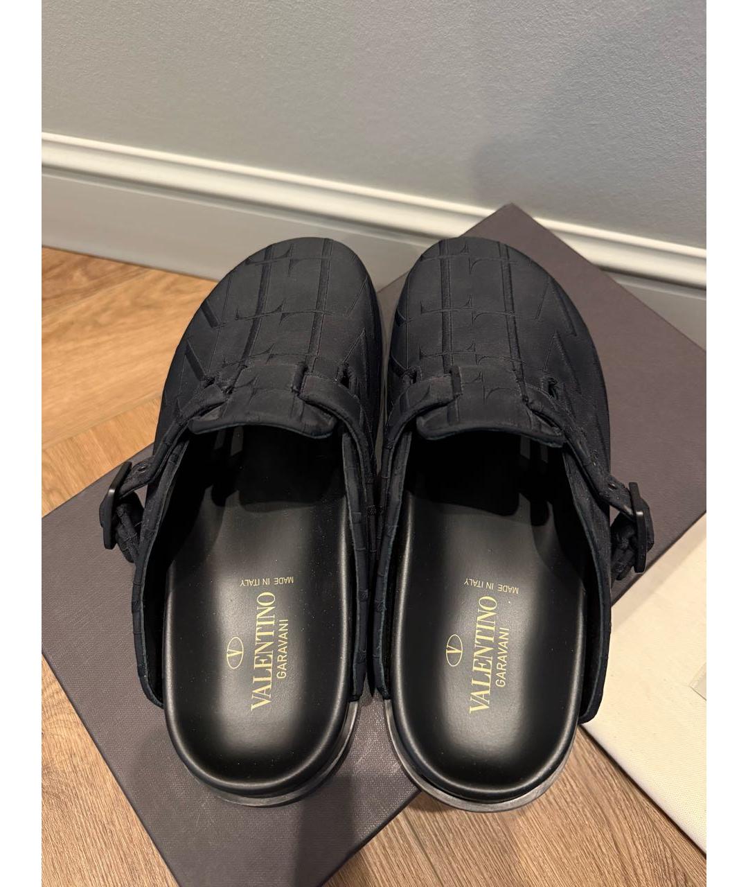 VALENTINO Черные текстильные сандалии, фото 3