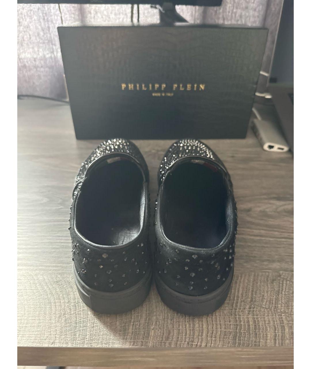 PHILIPP PLEIN Черные замшевые эспадрильи, фото 3