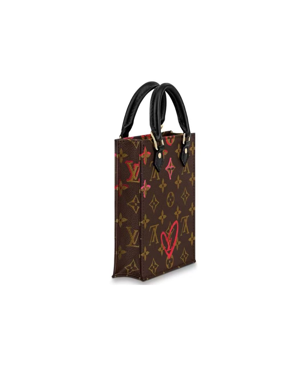 LOUIS VUITTON Коричневая кожаная сумка через плечо, фото 2