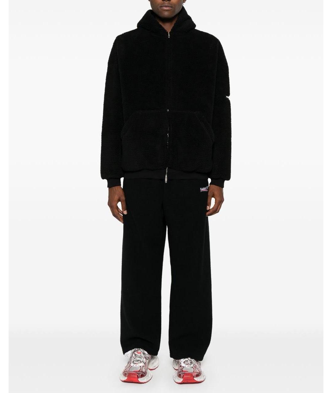 BALENCIAGA Черные хлопковые повседневные брюки, фото 5