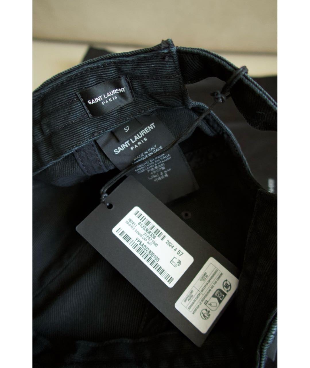 SAINT LAURENT Черная кепка, фото 5