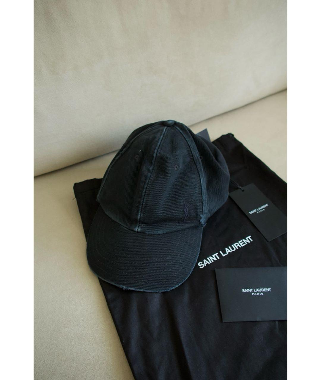SAINT LAURENT Черная кепка, фото 7