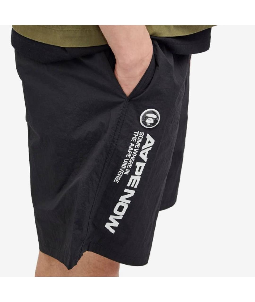 A BATHING APE Черные шорты, фото 2