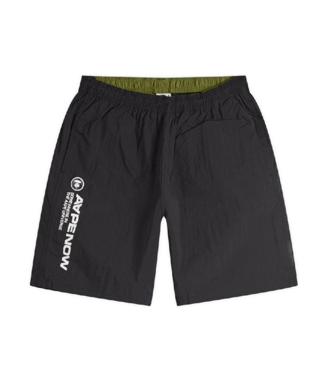A BATHING APE Черные шорты, фото 1