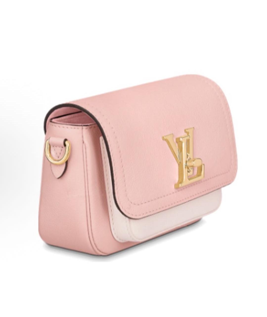 LOUIS VUITTON Розовая кожаная сумка через плечо, фото 2