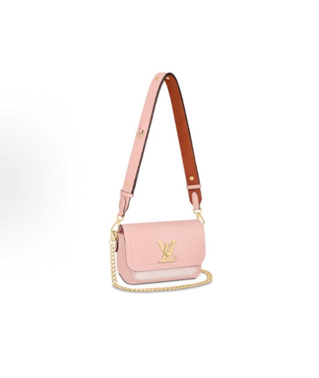 LOUIS VUITTON Розовая кожаная сумка через плечо, фото 5