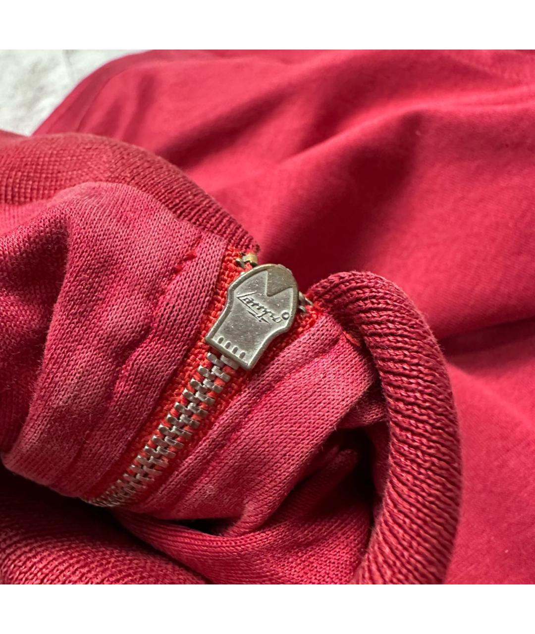 BRIONI Бордовое хлопковое поло с коротким рукавом, фото 5