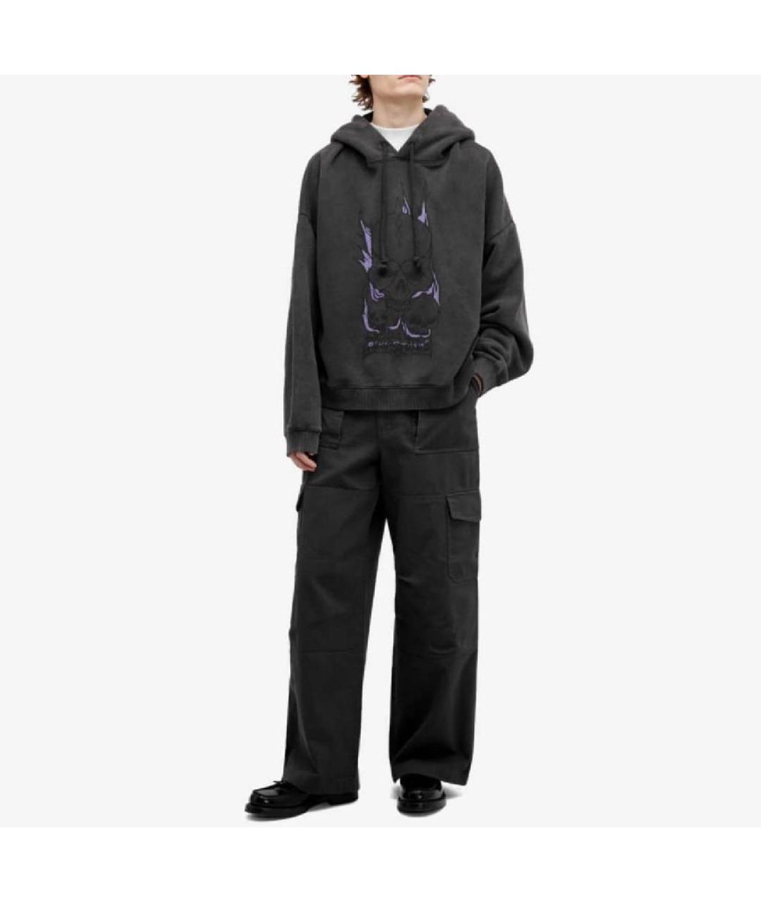 ACNE STUDIOS Антрацитовые повседневные брюки, фото 5