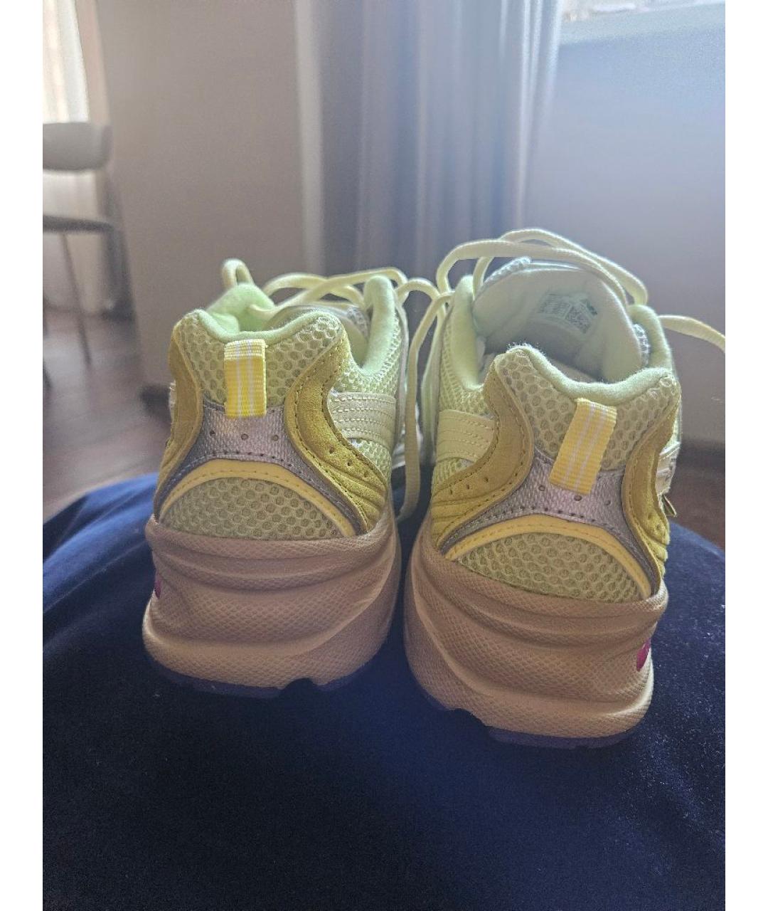 NEW BALANCE Салатовые высокие кроссовки / кеды, фото 4