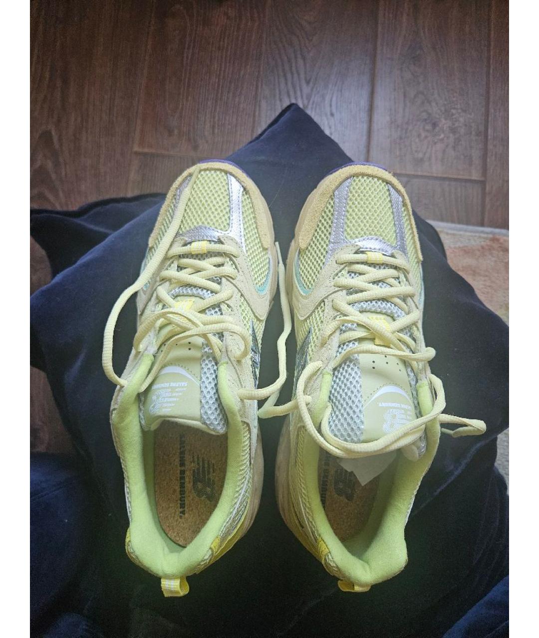 NEW BALANCE Салатовые высокие кроссовки / кеды, фото 3