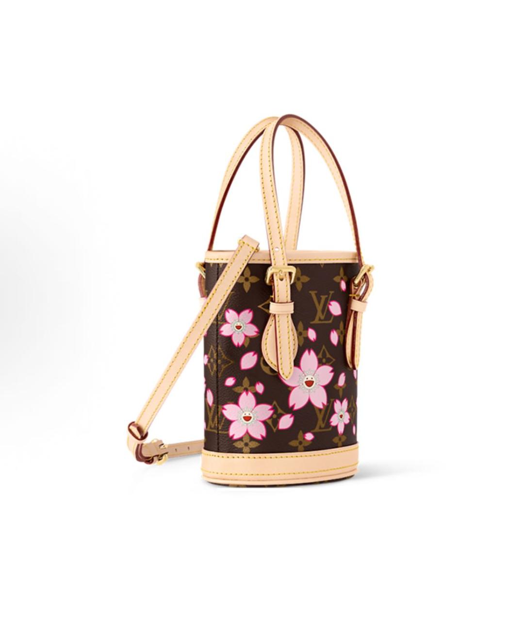 LOUIS VUITTON Коричневая кожаная сумка с короткими ручками, фото 3
