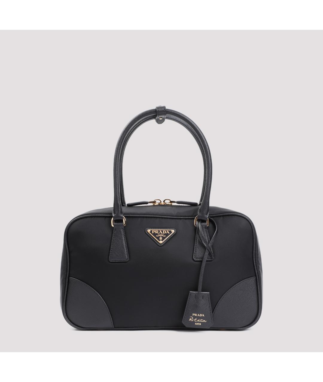 PRADA Черная синтетическая сумка тоут, фото 2