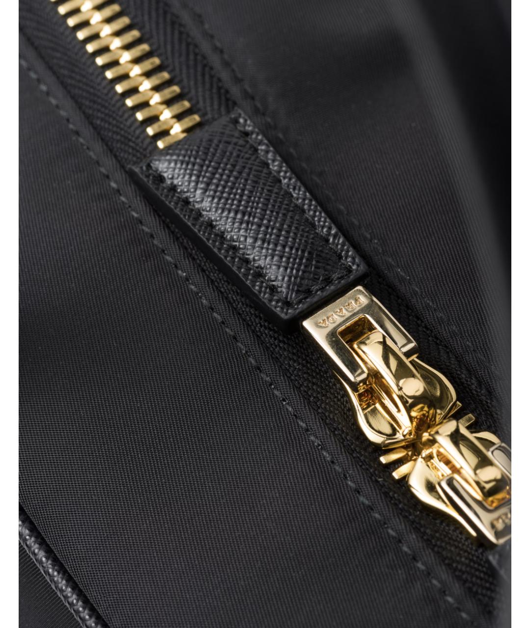 PRADA Черная синтетическая сумка тоут, фото 5