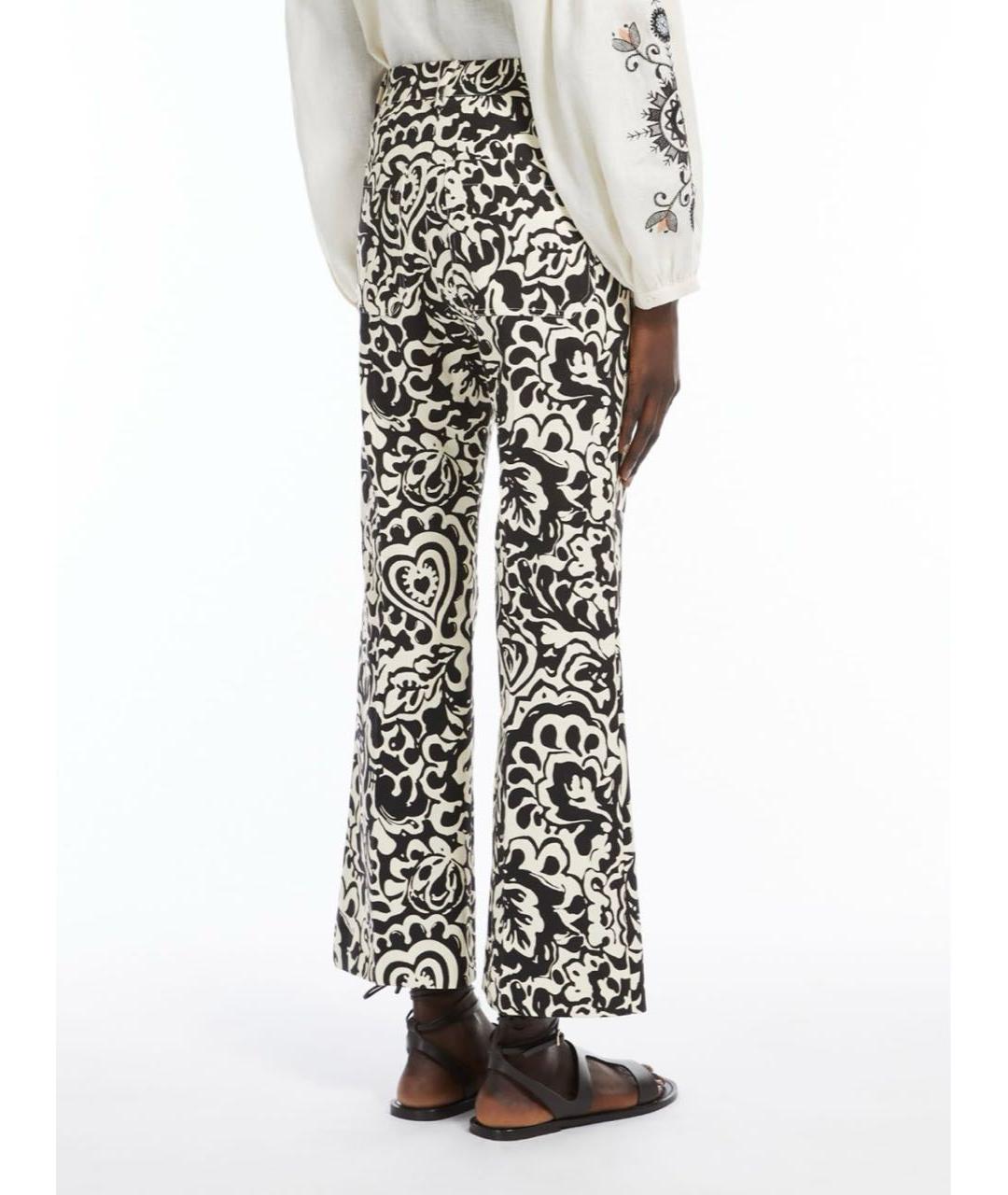 WEEKEND MAX MARA Хлопко-эластановые прямые брюки, фото 2