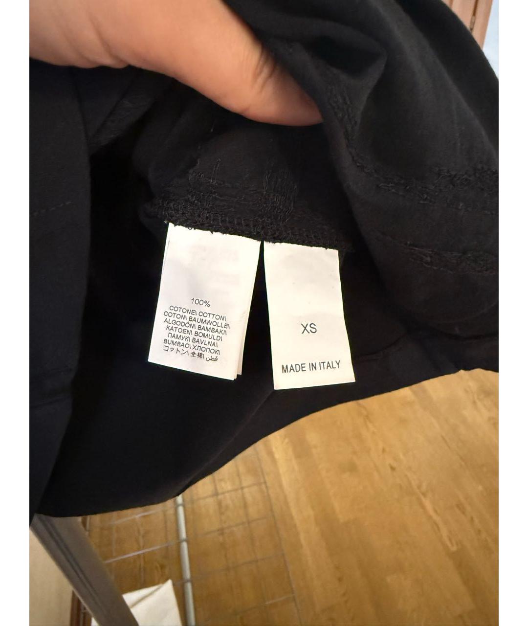 BRUNELLO CUCINELLI Черная хлопковая футболка, фото 4