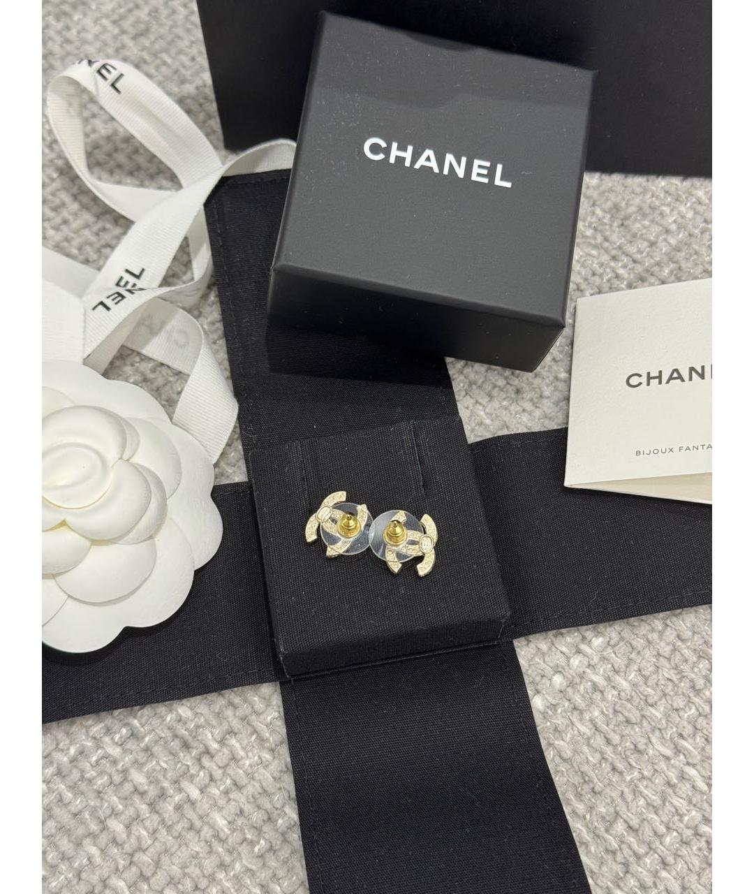 CHANEL Металлические серьги, фото 3