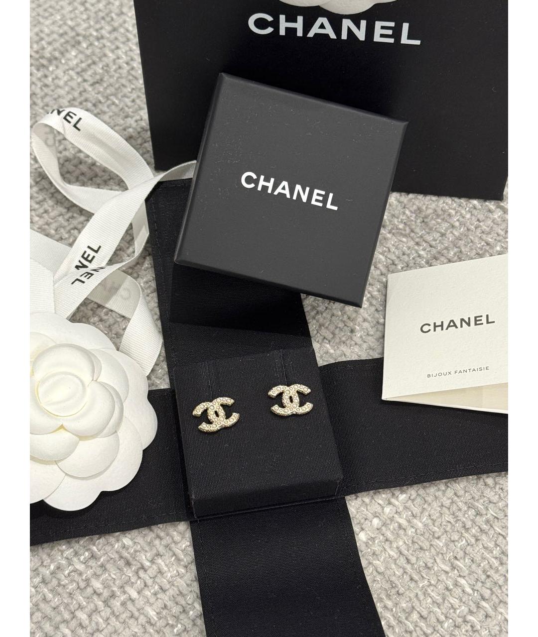 CHANEL Металлические серьги, фото 2