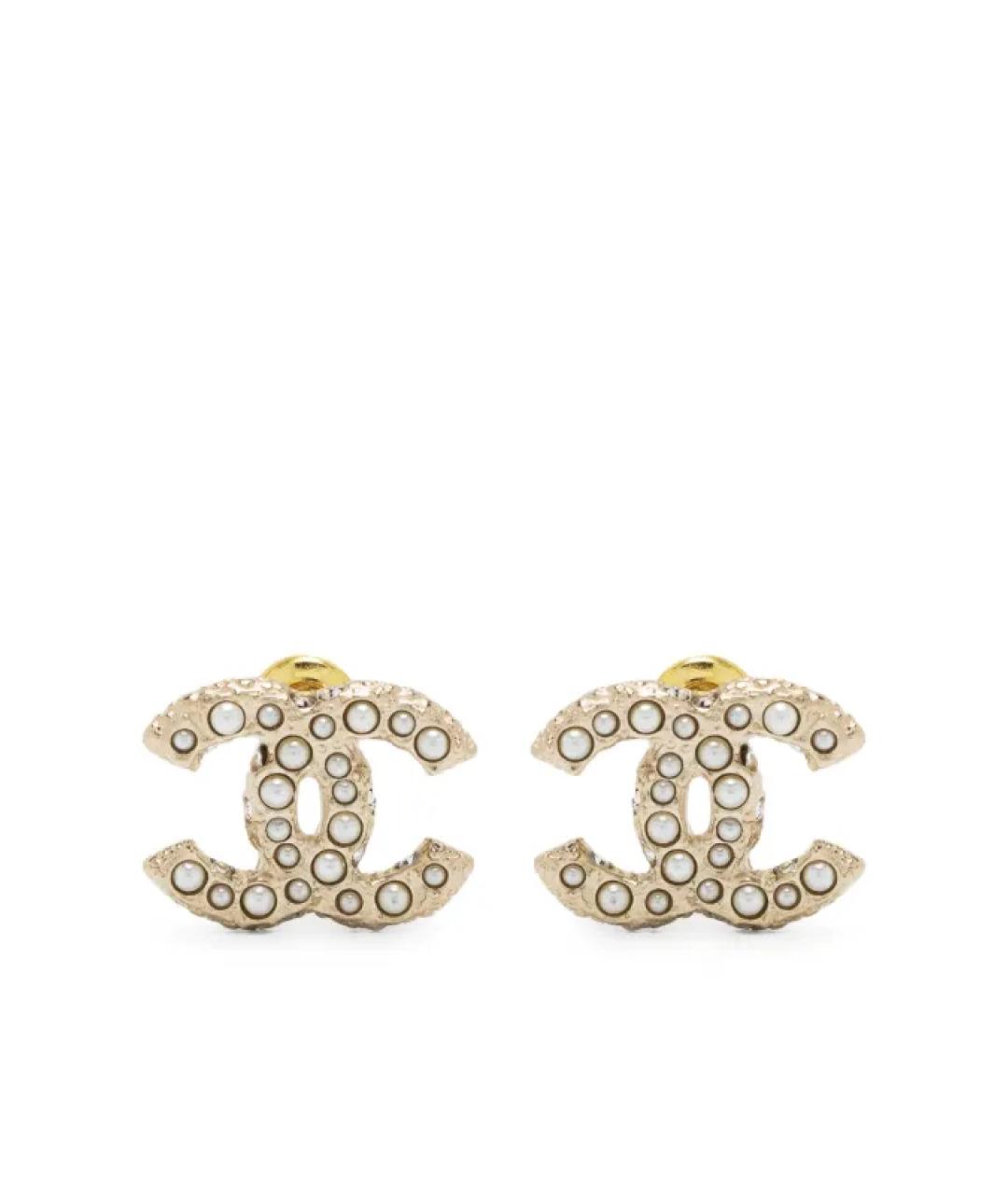 CHANEL Металлические серьги, фото 1