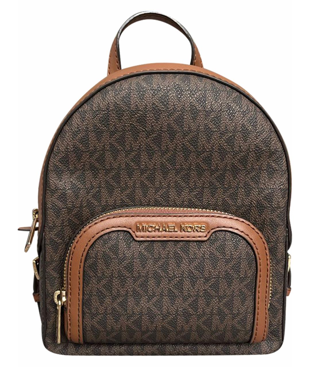 MICHAEL KORS Коричневый кожаный рюкзак, фото 1