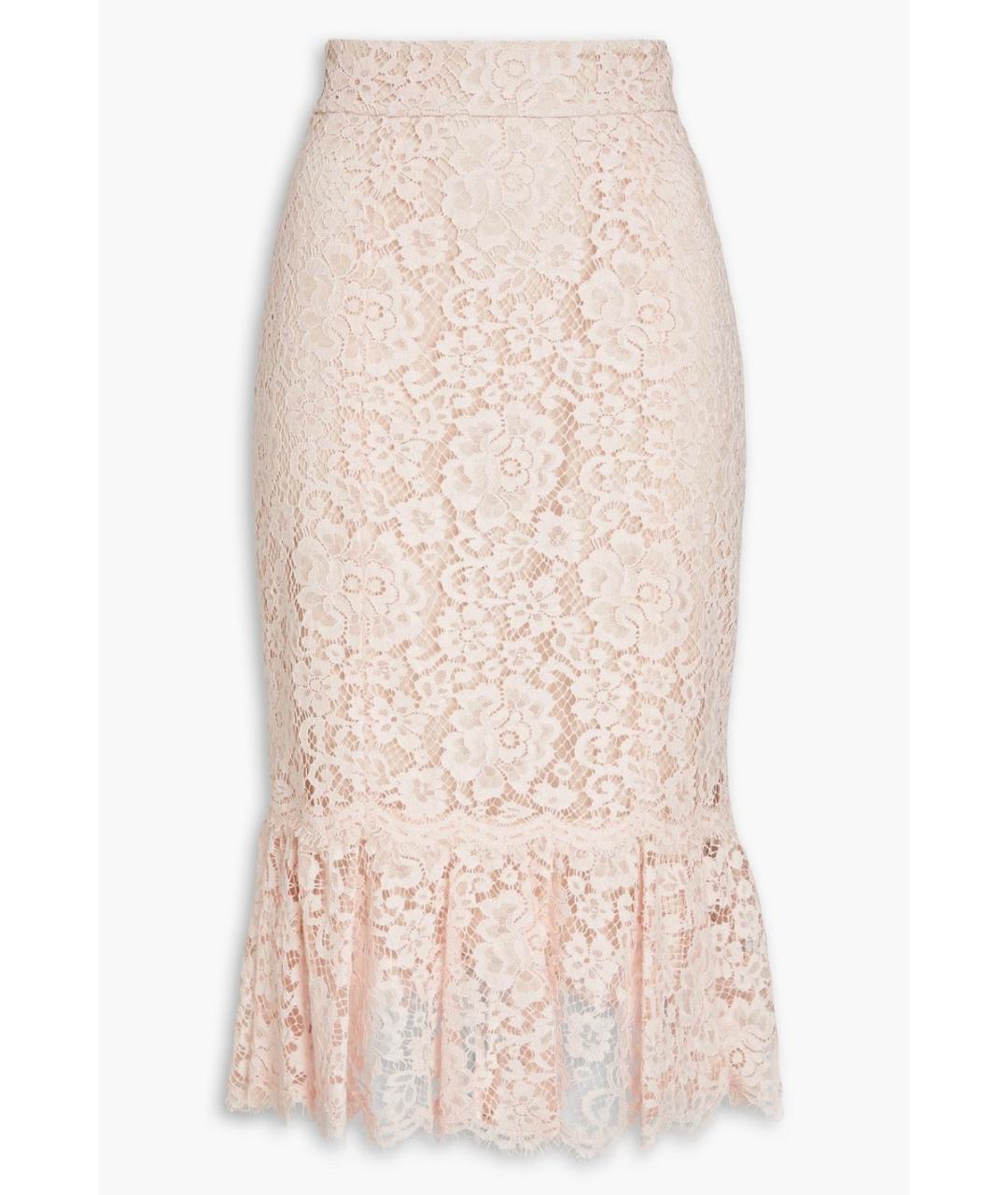 DOLCE&GABBANA Розовая юбка миди, фото 4