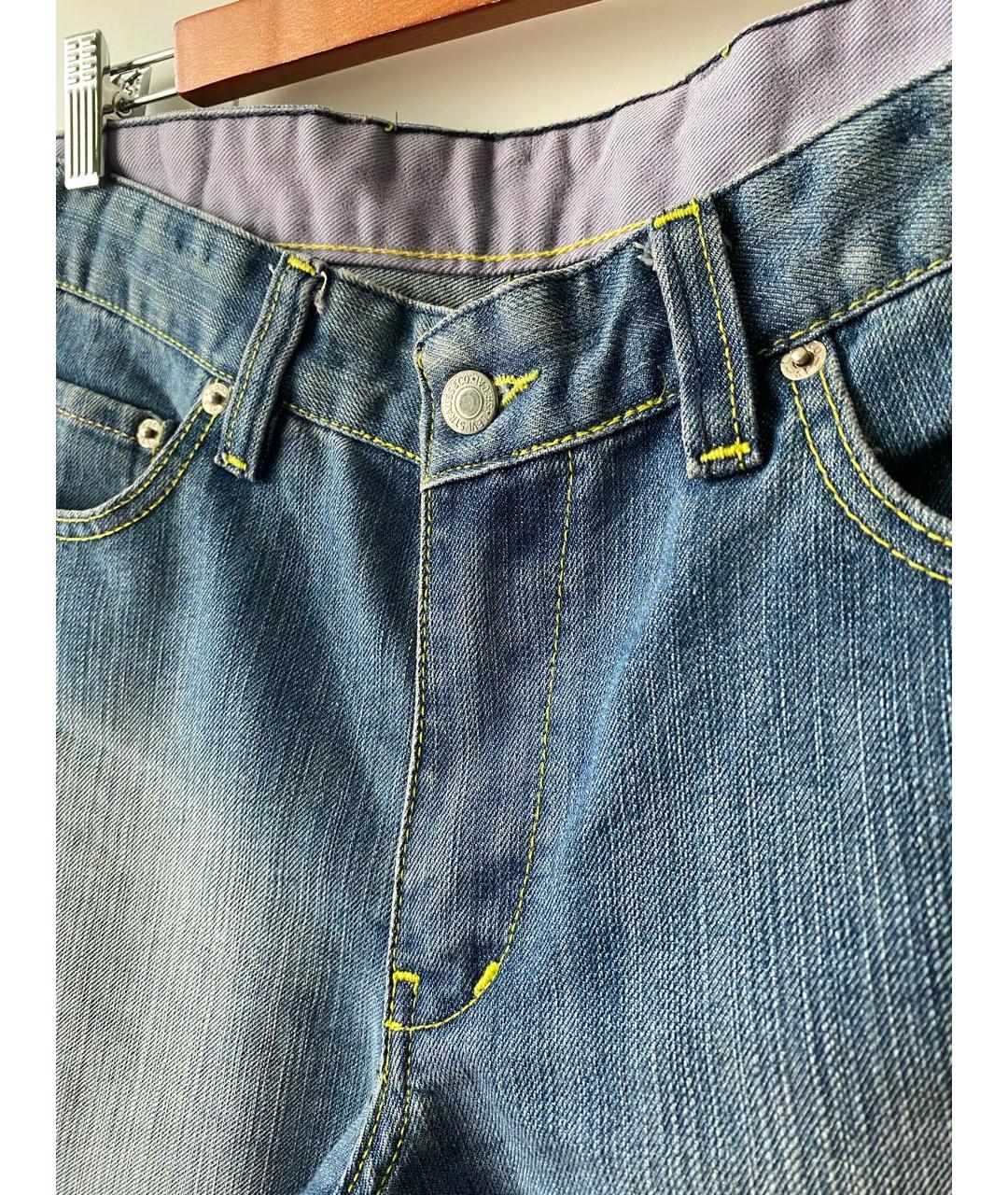 LEVI'S Синие хлопковые прямые джинсы, фото 5