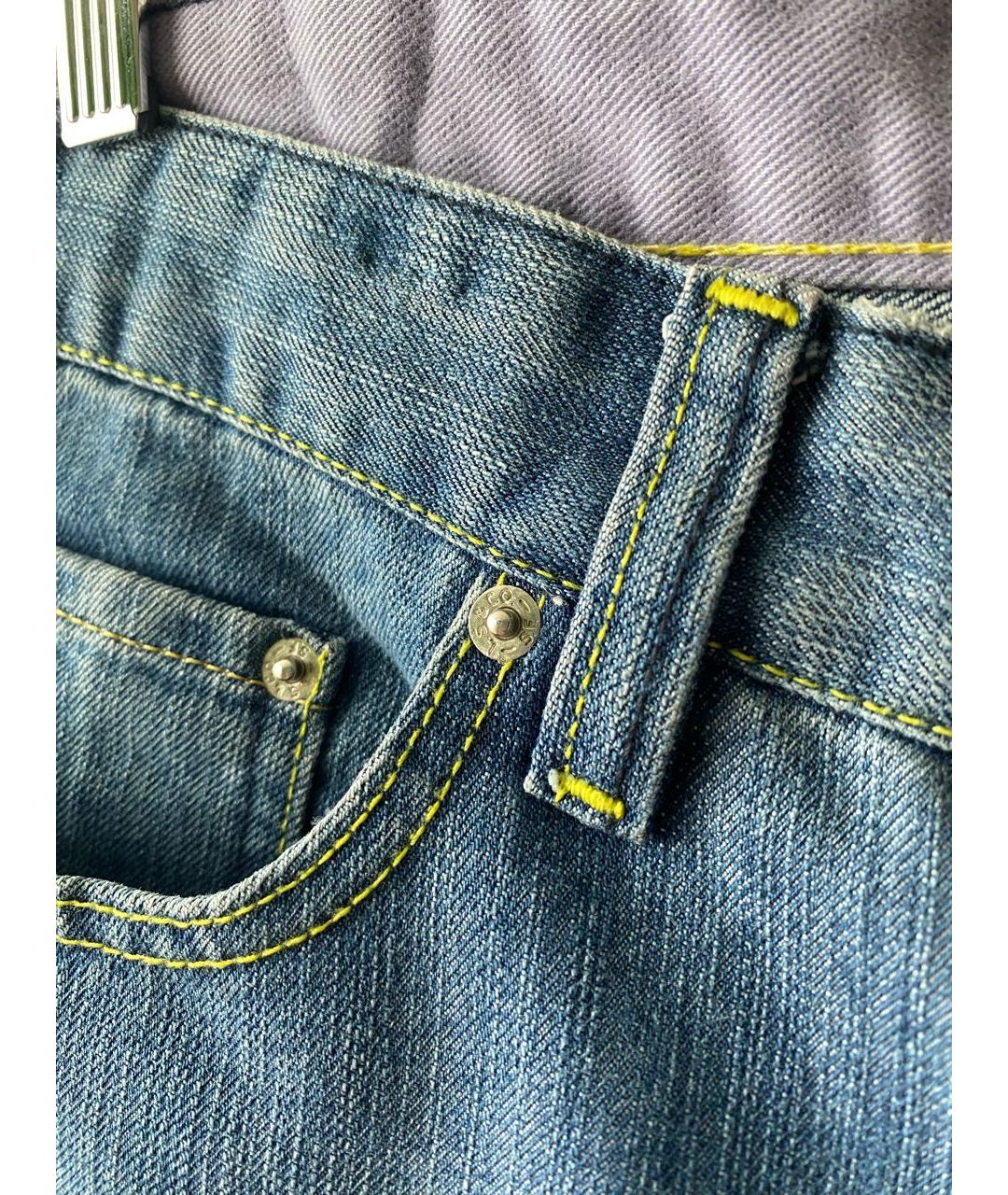 LEVI'S Синие хлопковые прямые джинсы, фото 6