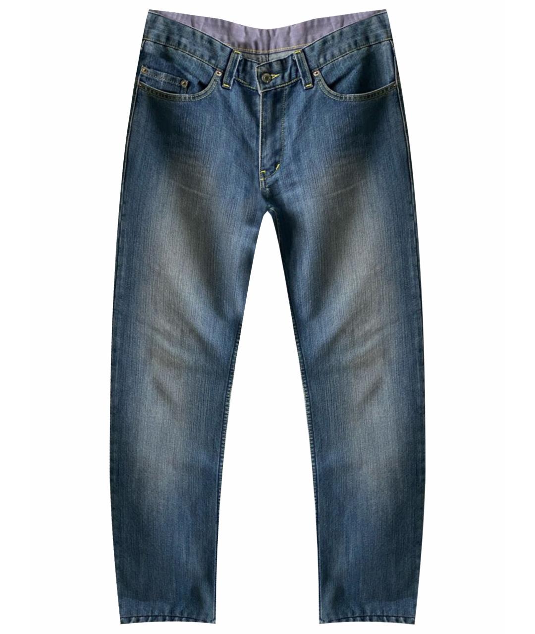 LEVI'S Синие хлопковые прямые джинсы, фото 1