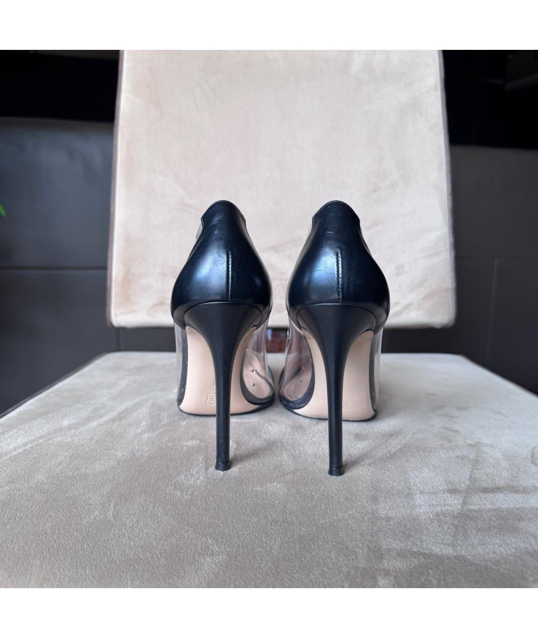 GIANVITO ROSSI Черные кожаные туфли, фото 4