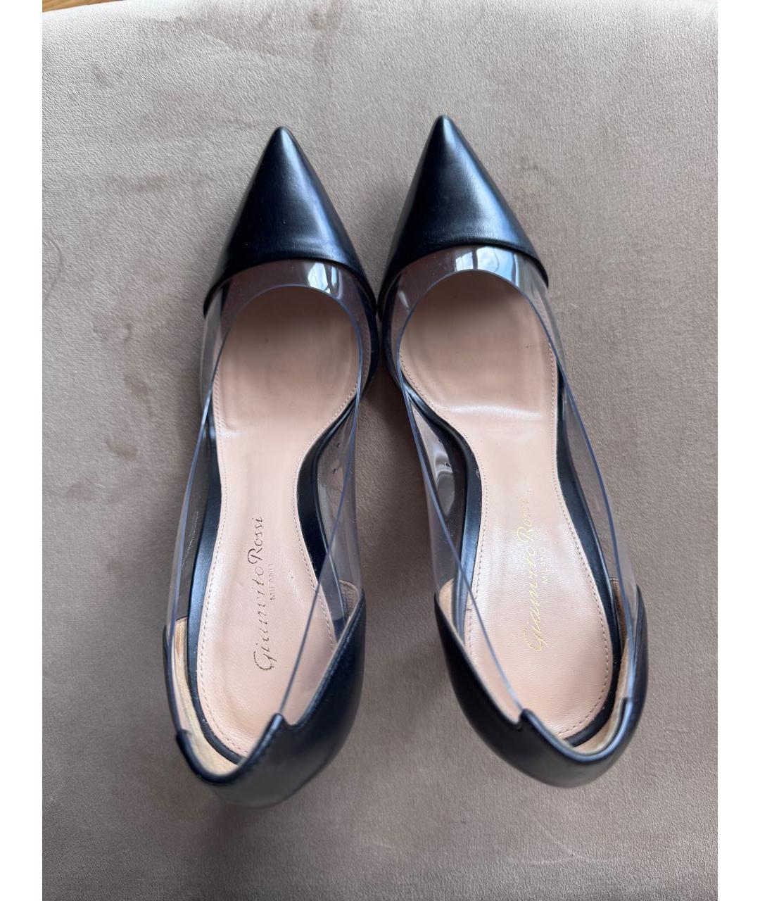 GIANVITO ROSSI Черные кожаные туфли, фото 3