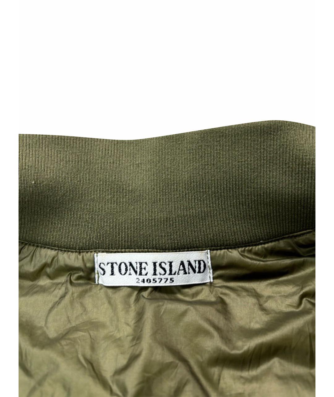 STONE ISLAND Хаки полиамидовая куртка, фото 8