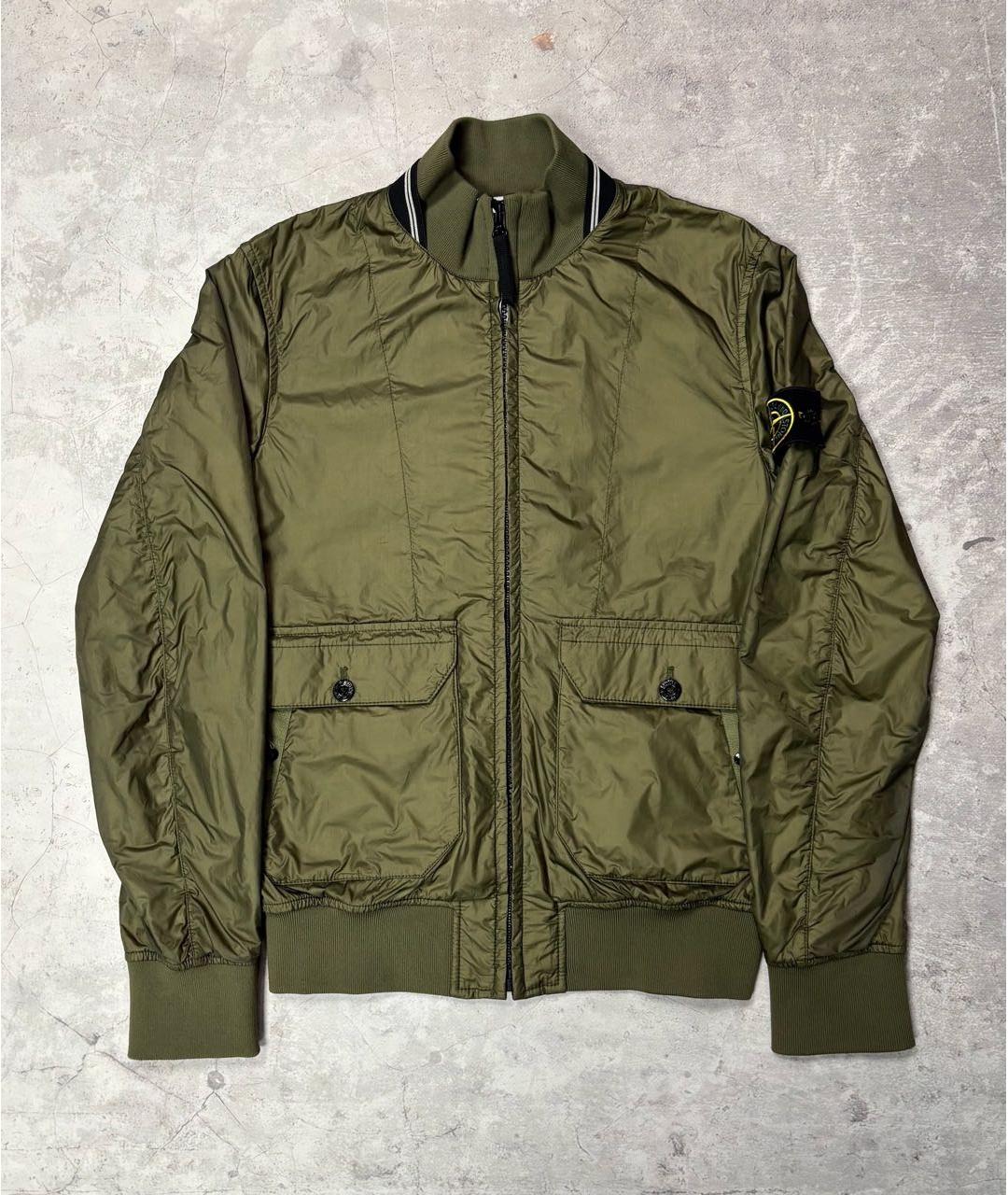 STONE ISLAND Хаки полиамидовая куртка, фото 7